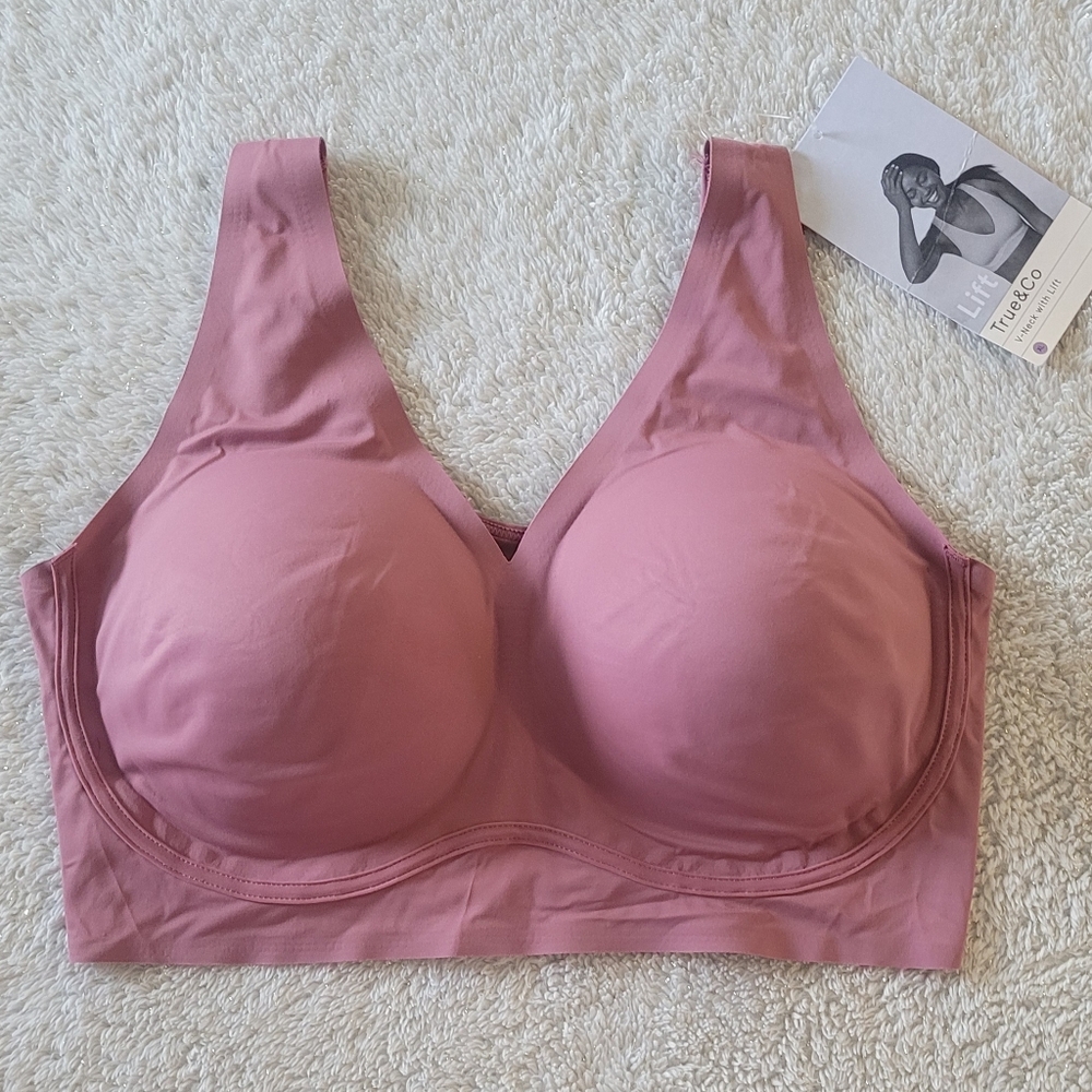 NWT TRU&CO V-Neck Bra XL